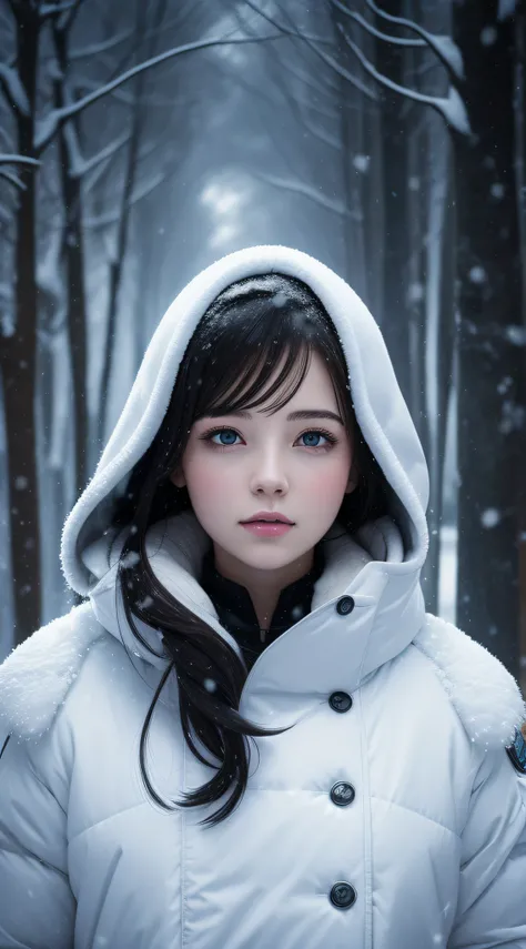 coldworld future lady snow winter aiartwork beautifulgirl beautifulwoman coldwinter snowing technology