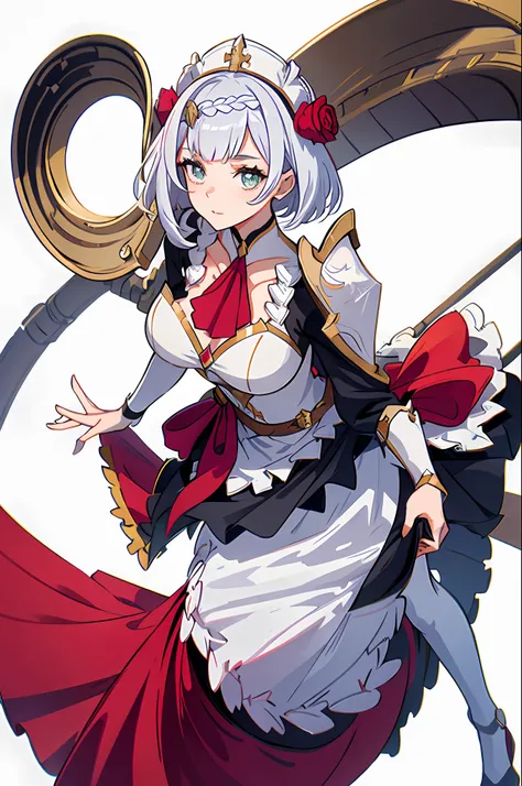 "noelle on a white background, with full body and best possible rendering quality."