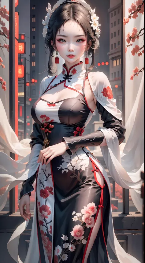 A QiPao design that merges traditional craftsmanship with innovative technology. Elegant silk fabric is replaced with dynamic digital screens displaying classic Chinese landscape paintings. Particular care is given to the collar design, integrating 3D prin...