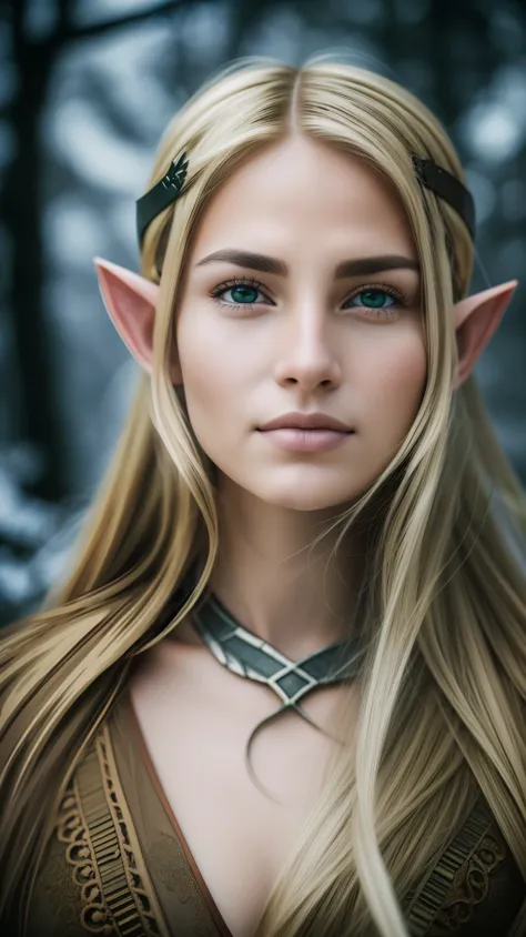 (longshot:1.5),(hero view:1.5),beautiful elf woman ,inspired by the lord of the ring,dressed like a white elf style,happy expres...