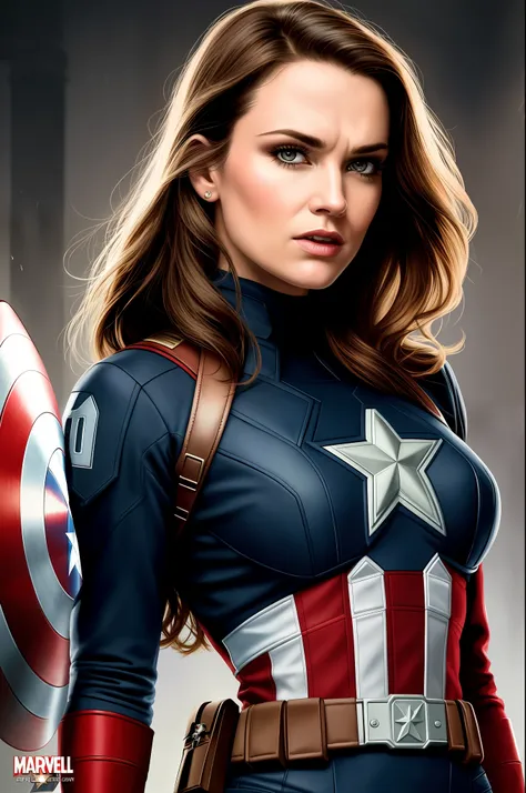 tarantino style, a beautiful woman like captain america 8k, high definition, detailed face, detailed face, detailed eyes, detail...