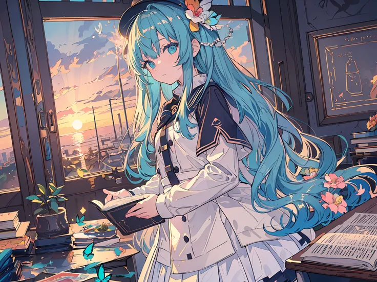 (flat color),colorful,(masterpiece:1,2), best quality, masterpiece, highres, original, extremely detailed wallpaper, looking at viewer, (close-up),((colorful)),(Detailed eyes description), (8K wallpaper), (masterpiece,best quality,ultra-detailed,illustrat...