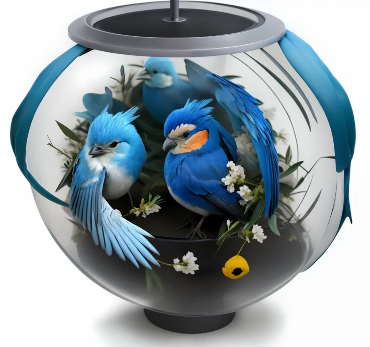 In a world where there are many blue birds in a bird cage, there is only 🥺 one Pien. Pien has a face in a 🥺 three-dimensional sphere.