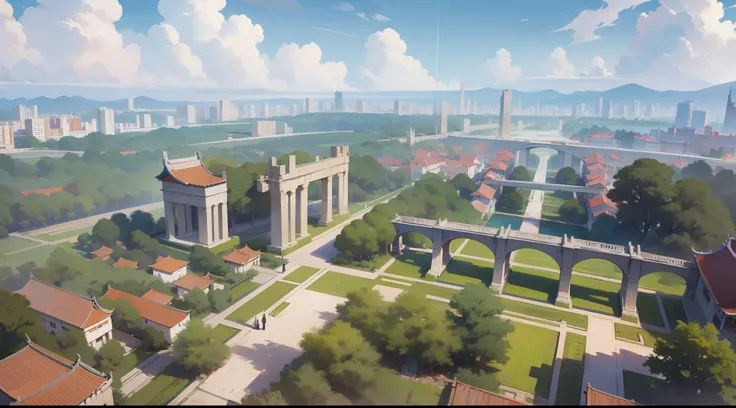 xiuxian academy was built on the ruins of the earth, and the ruins of the city gradually came back to life.