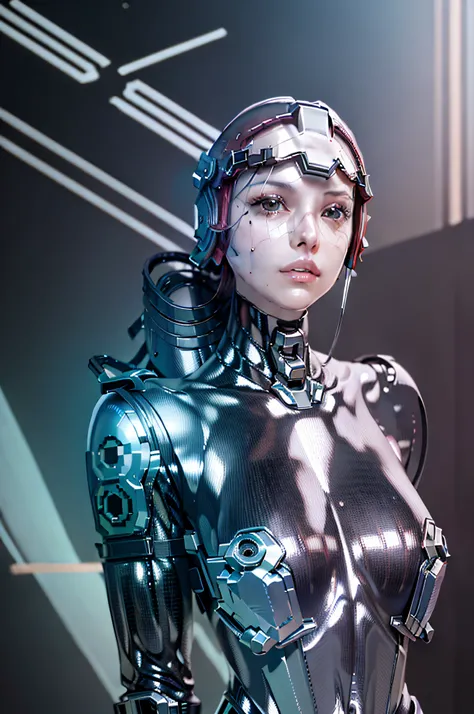 (Masterpiece, Best Quality, Realistic, Detail Shiny Skin: 1.2), Flawless, 8k, RAW, High Resolution, Shore, Day,
Cyberpunk, Back Head, 1 Girl, Wearing ((((Cyber Helmet)), Prosthetics, Big Breast, Waist, Upper Body, Facial Focus, Looking at the Audience,