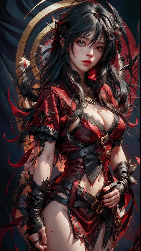 velvet crowe character,beautiful,sexy,red,4k,hdr,upscale --auto --s2
