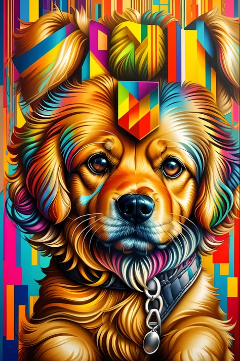 (golden retrive dog), eduardo kobra padding ,wall portrait geometric multidimensional, art, chibi,
yang08k, beautiful, colorful,...