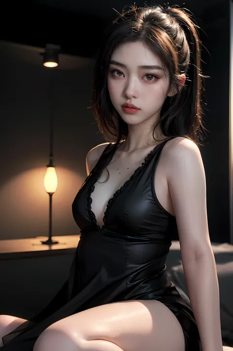 Hyper-realistic art, gallery-grade work, ultra precision, visually striking, sublime masterpiece, peak clarity, twilight dimness, subdued lighting,
1girl,solo,
low key,deep shadow,