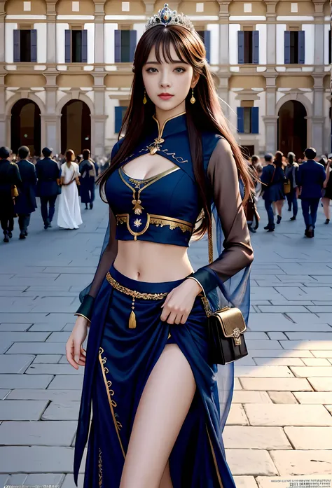 Model shooting style, (extremely detailed CG Unity 8k wallpaper), full-shot body photo of the most beautiful artwork in the world, stunning beautiful photo realistic available, super realistic super detailed photo, a beautiful girl as a female dancer on th...