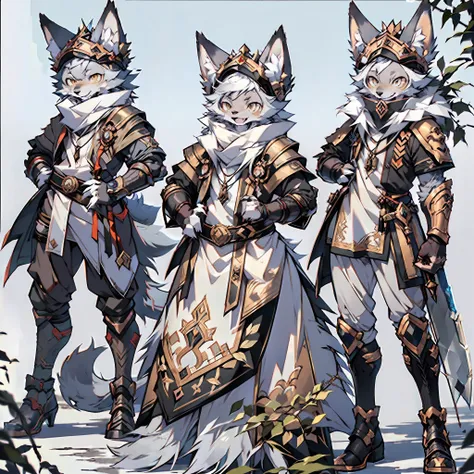 (best quality), (masterpiece), ((single 1.5)), (ultra detailed), (furry), full body furry, furry, (male arctic fox: 1.5), (gray ...