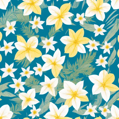 a close up of a pattern of white petals and yellow nibs, edelweiss flowers, blooming tropical flowers, tropical flowers, floral ...