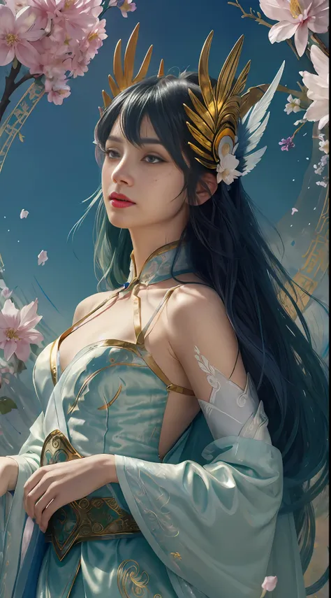 (masterpiece:1.5), illustration, 4k, 8k, (high quality:1.1),fairy, highly detailed, detailed face, hdr, bright colors, natural l...