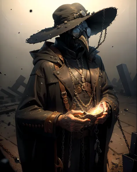 (masterpiece, best quality), high resolution, (8k resolution), center, (ultra detailed), mad god, solo, plague doctor, goggles, ...