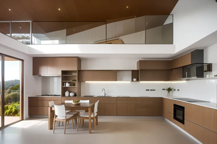 Casa moderna (obra prima) alta qualidade, Interior decoration, sala de estar, requinte, realista, iluminada