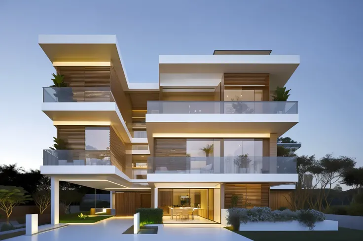 Casa moderna (obra prima) alta qualidade, Interior decoration, sala de estar, requinte, realista, iluminada