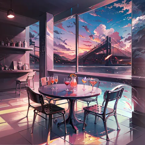 cocktailworld, no humans, scenery, summer, sky, cloud, blurry background,
masterpiece, best quality, ultra detail,