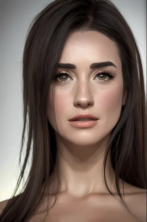 Demi Moore,mulher com 40 anos de idade, (foto Demi moore: 1.1), ((fotorealista: 1.4)) melhor qualidade, obra-prima, illustration, um extremamente delicado e bonito, extremamente detalhado, CG, unidade, papel de parede 8k, unbelievable, detalhes finos, obra...