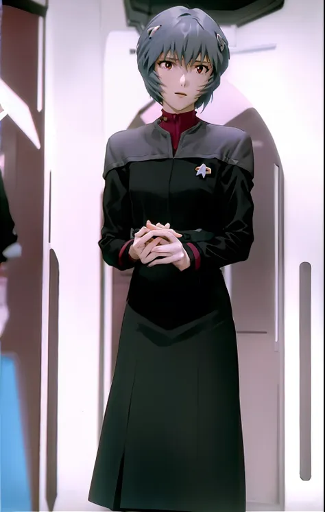 ayanamirei wearing ds9st uniform