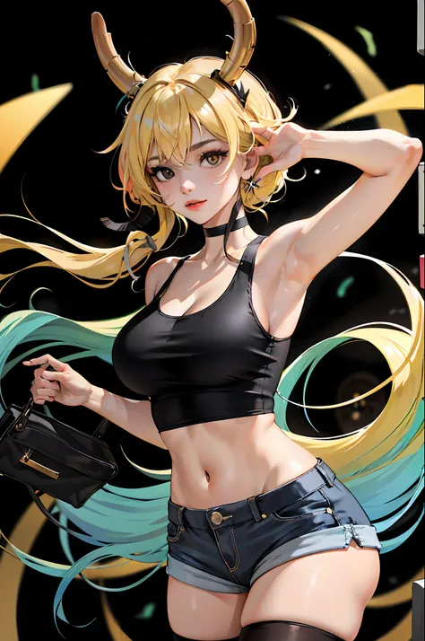 absurdres, best quality, 1girl, solo, looking at viewer, eye focus, LucoaDM, CasualCL, shorts, tank top, thighhighs, heterochromia, eye focus,
ADDCOMM
green eyes
ADDCOL
(black eyes:1.5), slit pupils, bright pupils, yellow pupils