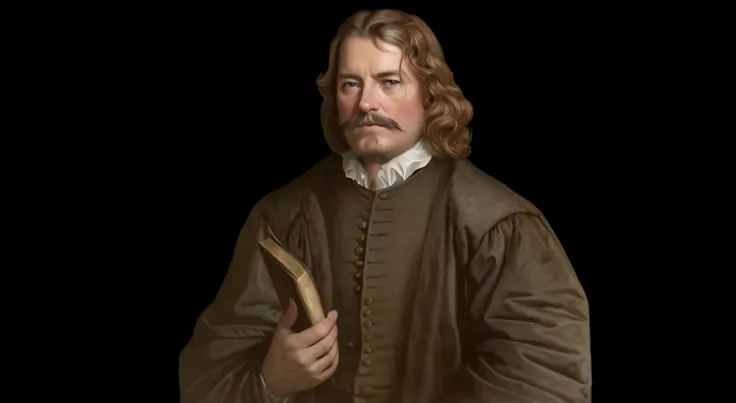 ultra realistic portrait of john bunyan, high quality, 16k resolution, realistic beard and mustache, realistic skin and hair tex...