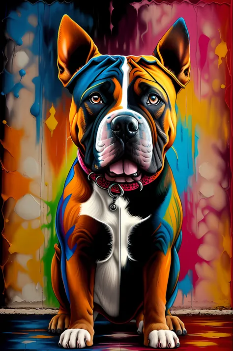 (dog american bully),(happy)))), eduardo kobra padding ,wall portrait geometric multidimensional, art, chibi,
yang08k, beautiful...