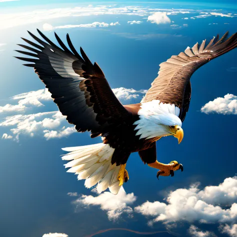 an eagle that flew from space to earth