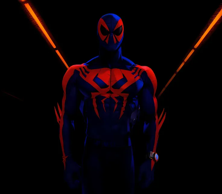 (RAW photo, best quality), (realistic, photo-realistic:1.3), Miguel ohara wearing a spidermans costumes, masterpiece, an extremely manly and masculine, extremely detailed, CG, unity , 2k wallpaper, Amazing, finely detail, extremely detailed CG unity 8k wal...