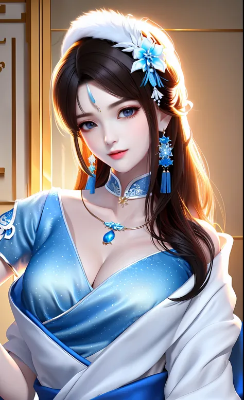 ((extremely detailed CG)), ((8k_wallpaper)), (masterpiece),best quality, high resolution illustration, hyperdetailed, highres,((Overexposure)),
bare shoulders,(Upper body),head tilt, seiza, seductive smile,
1girl,long hair,beautiful_face,Highly detailed an...
