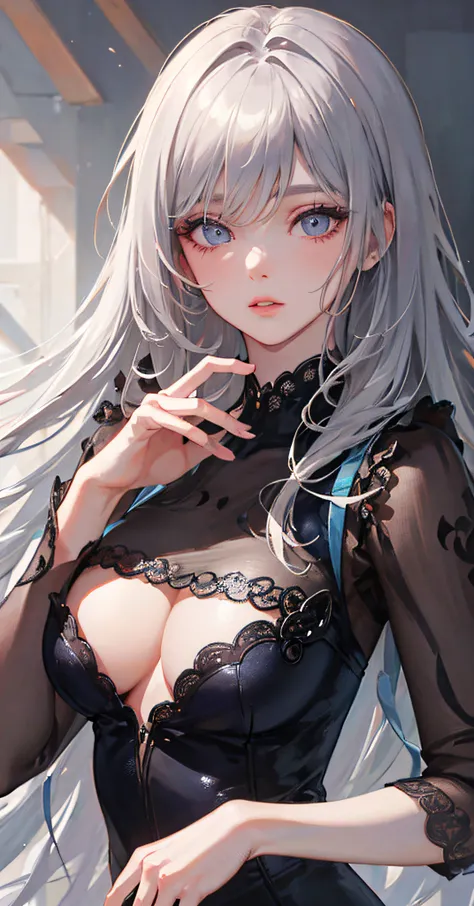 (8k, best quality, masterpiece: 1.2), (realistic, photorealistic photorealistic: 1.37), best quality, masterpiece, unity, an extremely delicate beauty, extremely detailed, medium breasts, fine details, masterpiece, best quality, official art, , incredibly ...