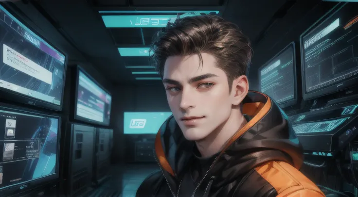 (Absurdres, Intricate Details, Masterpiece, Best Quality, High Resolution, 8k), 1 male, swedish, mature, aged up, handsome, finely detailed eyes and face, brown quiff hair, teal eyes, looking at viewer, solo, (full body:0.6), detailed background, detailed ...