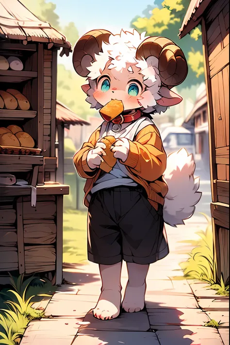 (via Dagasi: 1.1), Masterpiece, High Quality, Absurd Resolution, Digital Painting (Artwork), Dagasi, Yupa, Kiyoyama, (Fluffy Fur, White Fur, Full Body Fur, Croissant, Sheepdog Pattern: 1.2), Doll, Women, Sheep, Girl, Blue Eyes, Bright Eyes, Panorama, Char...