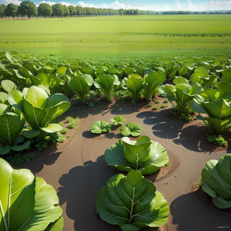 Photovoltaic capture in solar panels in the form of cabbage leaves