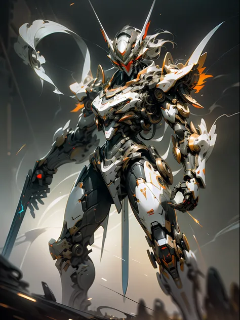 Masterpiece, Best quality, High quality, (Futurism: 1.1), Red Ghost Hunter, Lightning Surround, Lightning Flash, Swords Scattered Aside, (Cyberpunk Costume), Cinematic Lighting, (Exquisite Future), Beautiful and Beautiful, Ultra Detailed, Great Composition...