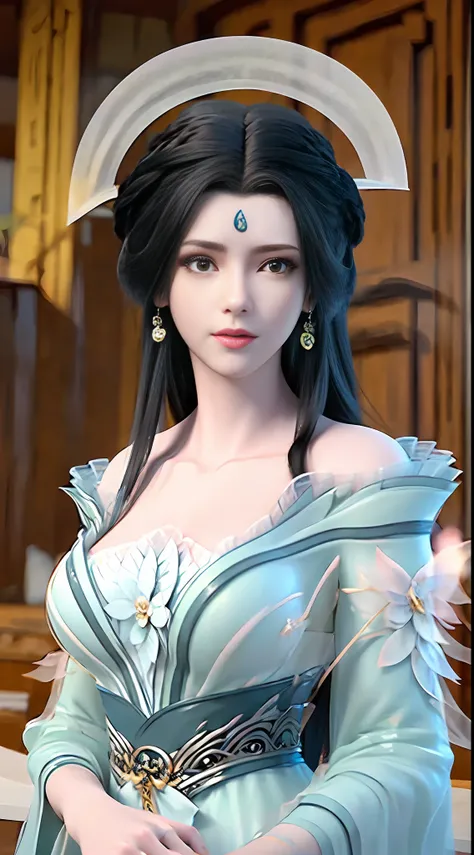 Best Quality, Masterpiece: 1.4), Ultra High Resolution, Realistic, Front Lighting, Intricate Details, Delicate Details and Textures, 1girl, Solo, (Young), Facial Highlight, Upper Body, Detail Face, Tear Mole, White Skin, Silver Hair, Ponytail, Braid, Look ...