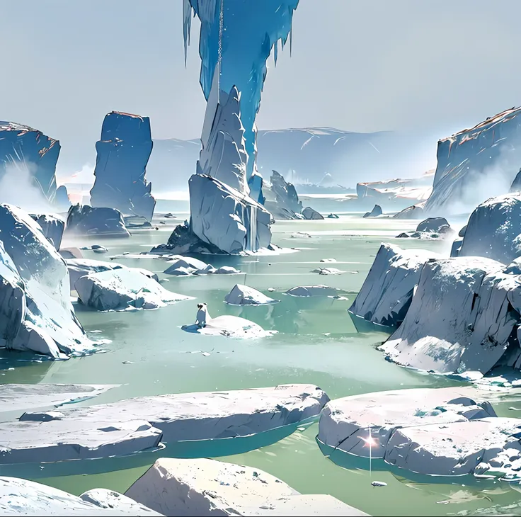 during the ice age era, the earth was covered in thick ice and a cold climate enveloped the entire planet. bleak scenes are ever...