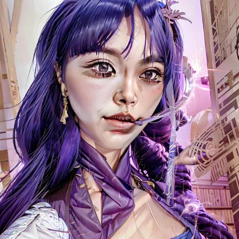 8K, Best Quality, Masterpiece, Ultra High Resolution, (Realism: 1.4), Original Photo, (Realistic Skin Texture: 1.3), (Film Grain: 1.3), (Selfie Angle), 1 Girl, Beautiful Eyes and Face Details, Masterpiece, Best Quality, Close-up, Upper Body, Looking at the...