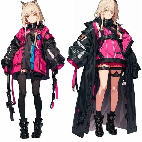 Close-up of a man holding a guitar in a pink costume, girl front style, from girl front line, fine details. Girl Front, Girl Frontier CG, Girl Frontier Universe, M4 SOPMOD II Girl Front, Girl Front, From Ark Night, Official Character Art, ( ( Character Con...