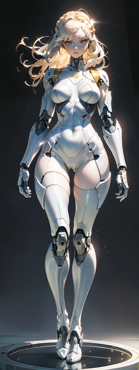 full body,solo,(robot girl, mecha):1.2,
(ceramic body:1.5), smooth shoulders,shinny skin,(white:1.5),
dark background, extreme detailed city, (translucent body, reflection skin),
thigh gap,small breast, long hair, glass head,
16k, best quality, ultra detai...