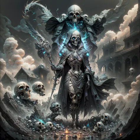 Welcome to a world of realism and fantasy, where the shadowy figure of Death stands before you. Inspired by artists like Phil Koch and Joseph Christian Leyendecker, this is a masterpiece that combines elements of mystery, fear and magic.

You will find you...