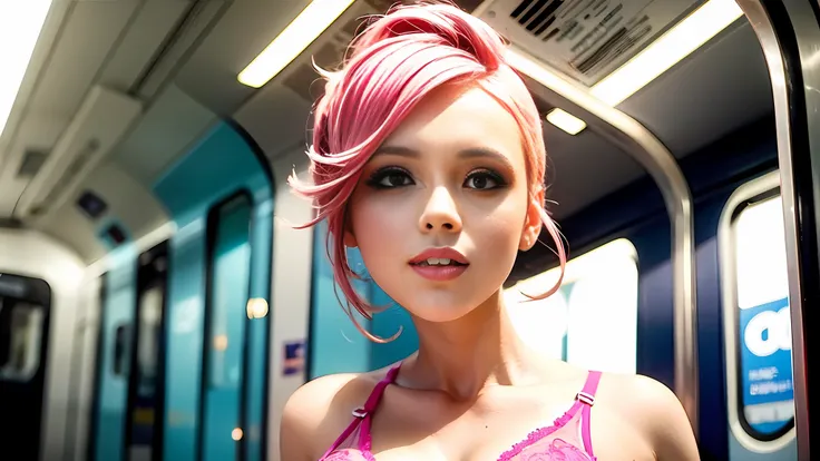 metro i hair pink lingerie pink very sexy beautiful and very feminine