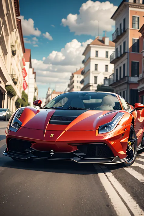 Ferrari digirando to the horizon 4K --V 4 --auto