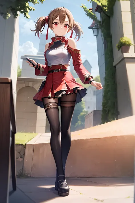 masterpiece, best quality,1girl,red skirt