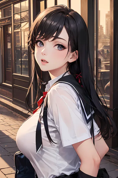 (((masterpiece, top quality, best quality, official art, beautiful and aesthetic: 1.3))), (1 girl: 1.5), buttocks, very detailed...