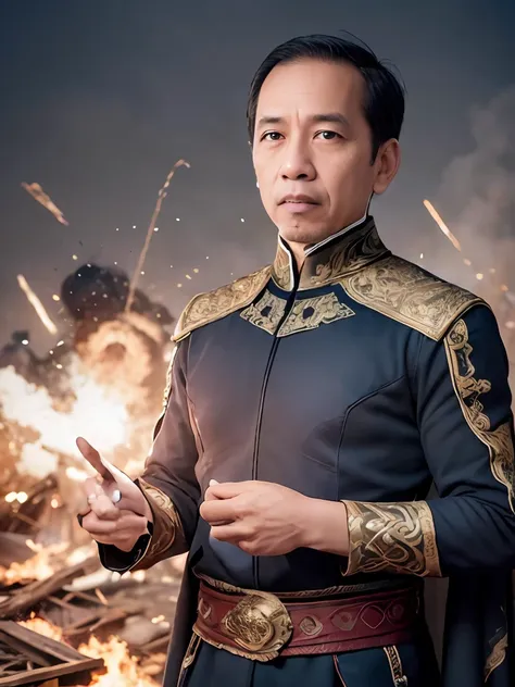 jokowi wear doctor strange outfit, 4k, best quality, masterpiece, ultra high res, beautiful lighting, (realistic, photo-realisti...