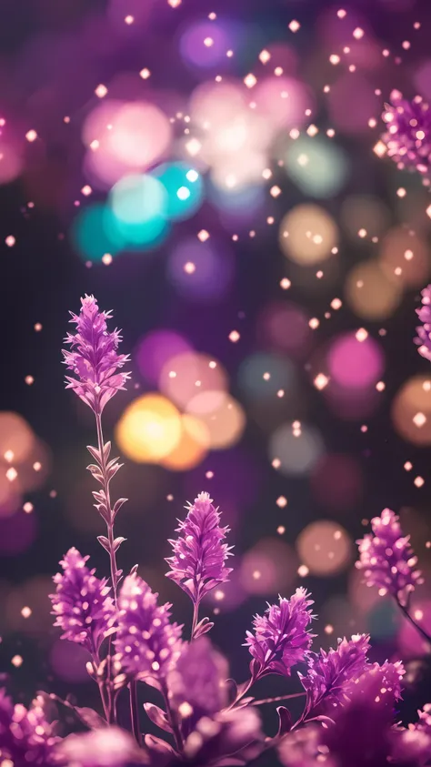 crystal spring flower, fantasy, galaxy, transparent, soft light, dark background, colorful, magical photography, dramatic lighti...