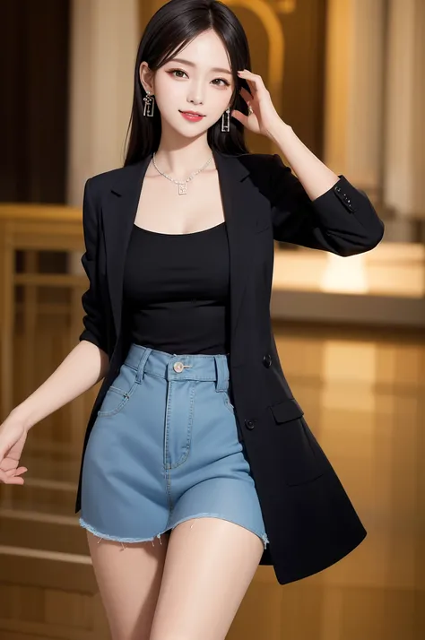 blushing embarassed smiling ilicheng,
mouth closed, Balanced eyes,
(Best quality details:1.2),Realistic,8k HD,(1girle:1),hyper-detailed,High quality texture,Intricate details,detailed texture,finely detailed,highly detailed,Extremely detailed CG,High qual...