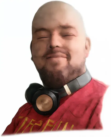 arafed man with headphones and a red shirt smiling, twitch streamer / gamer ludwig, profile picture 1024px, with head phones, dj, uploaded, headshot profile picture, with headphones, avatar for website, profile pic, avatar image, reddit post, profile pictu...