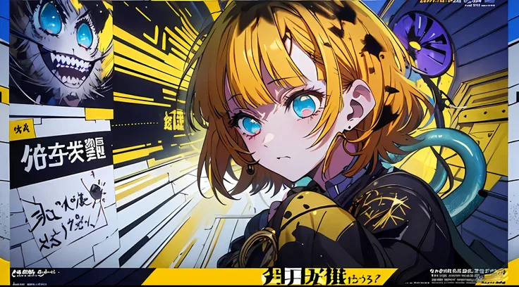 (((dramatic))), (((gritty))), (((intense)))) The movie poster features as the central character. She is shy in the center of the poster, wearing idol outfit, and a determined expression on her face. The background is dark and gritty, with a feeling of drun...