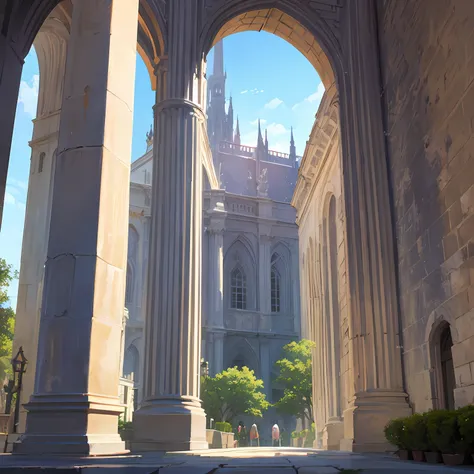 Pillars of a medieval building --auto