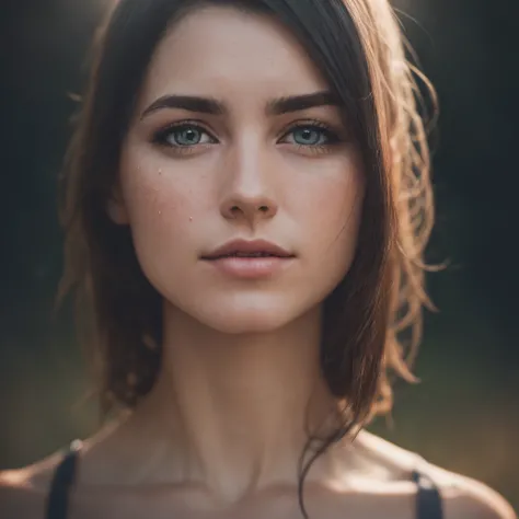 RAW photo, photography, photorealistic, Bokeh, raw, ((streaked sunlight over face)), close portrait, (extreme skin details), skinny (30yo Scottish woman), ultra realistic, rule of thirds, dramatic overhead lighting, detailed face, cute, shallow depth of fi...